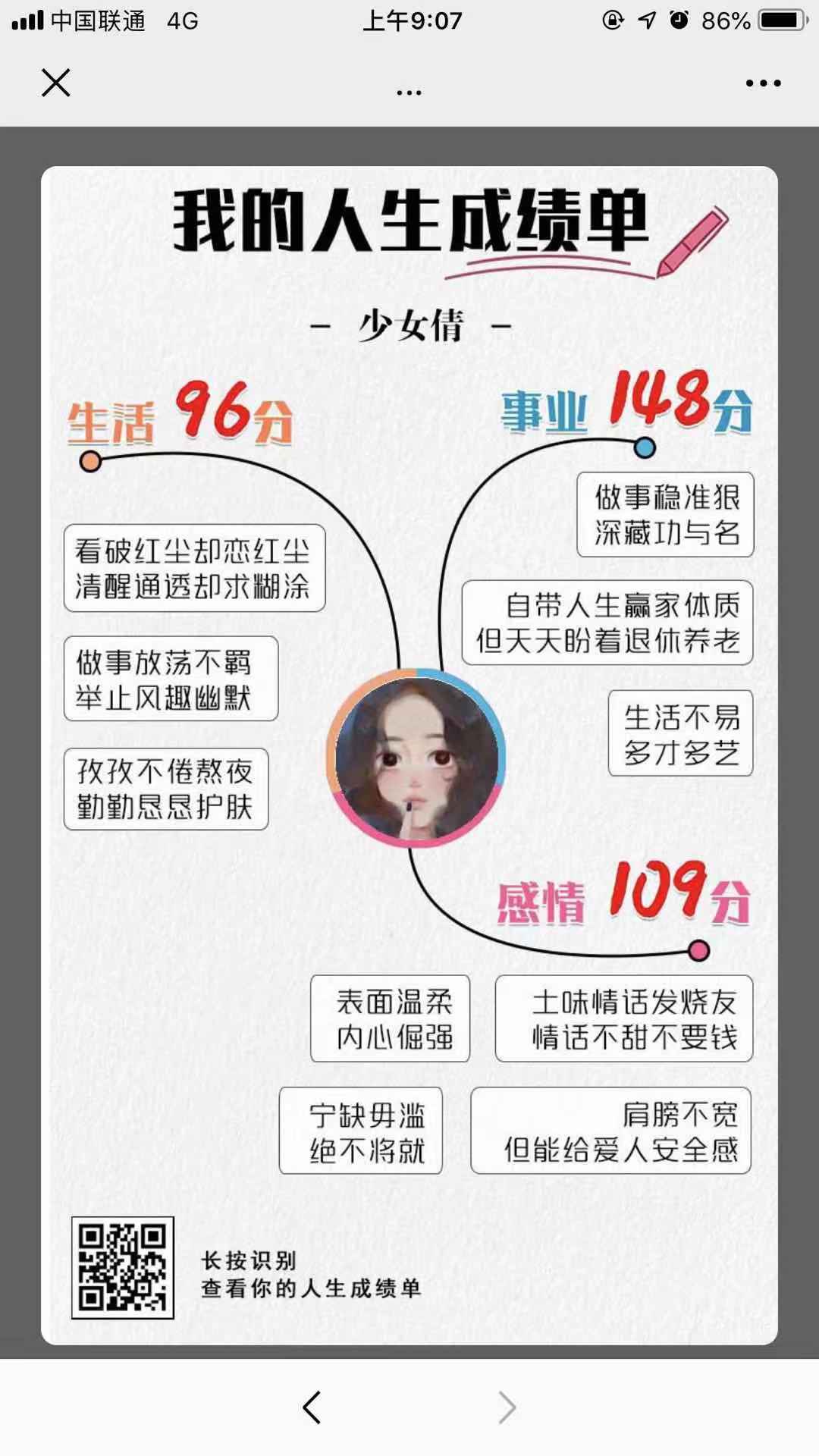 我的人生成绩单测试图2