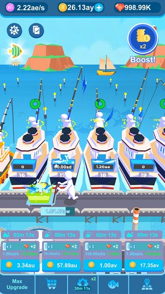 空转钓鱼者游戏安卓中文版（Idle Angler）  v1.0图3