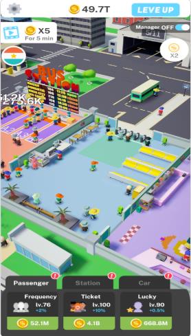 闲置公交大亨游戏安卓最新版（Idle Bus Tycoon）  v1.1图1