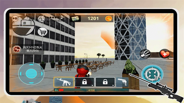 火柴人绳索英雄最新版图1