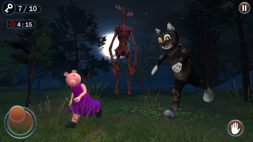 警笛头邻居与小猪游戏图1