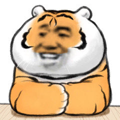 最近很火的老虎表情包图4