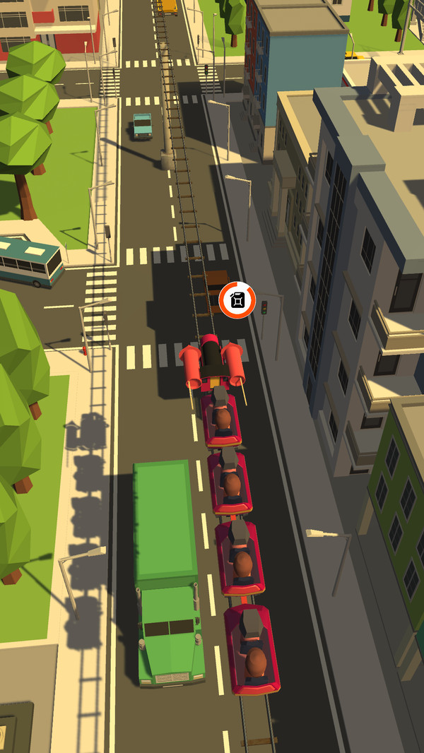 火车冲鸭环绕城市游戏图3