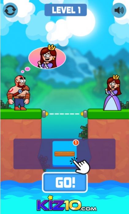 搭桥救女友安卓中文版游戏  v1.0图1