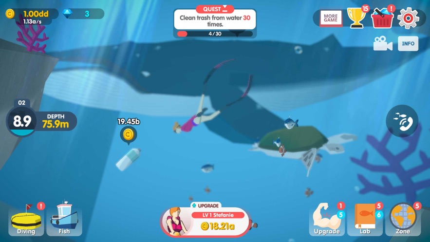 Dream Blue Ocean游戏汉化安卓版  v1.0.4图2