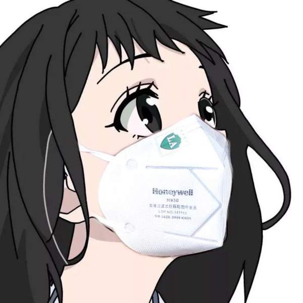 抖音最火的口罩情侣头像图8