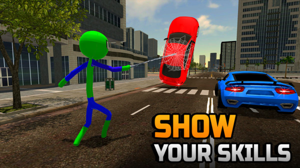 蜘蛛火柴人绳索英雄3游戏手机版  v1.0图1