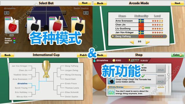 虚拟乒乓球2游戏金币中文安卓版  v1.1.5图1