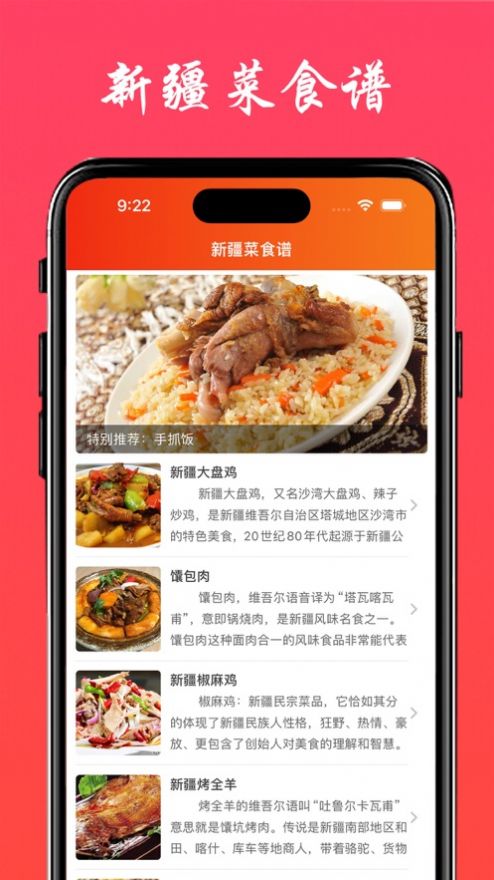 新疆菜食谱iOS版下载  v1.0图2