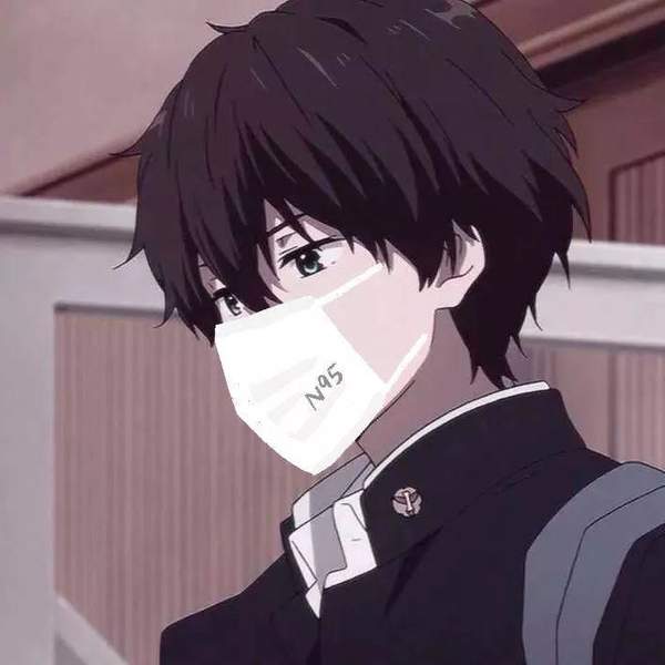 抖音最火的口罩情侣头像图1