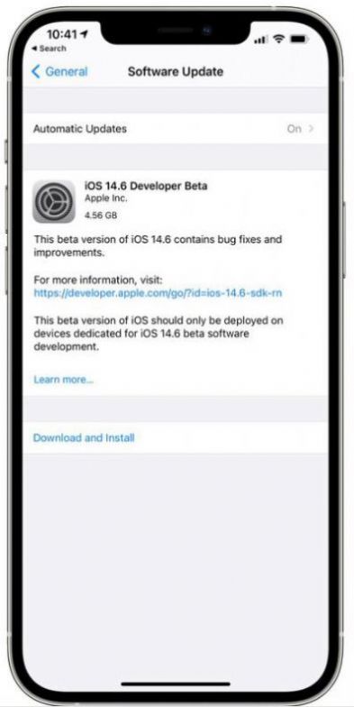 ios14.6beta3开发者预览版图1