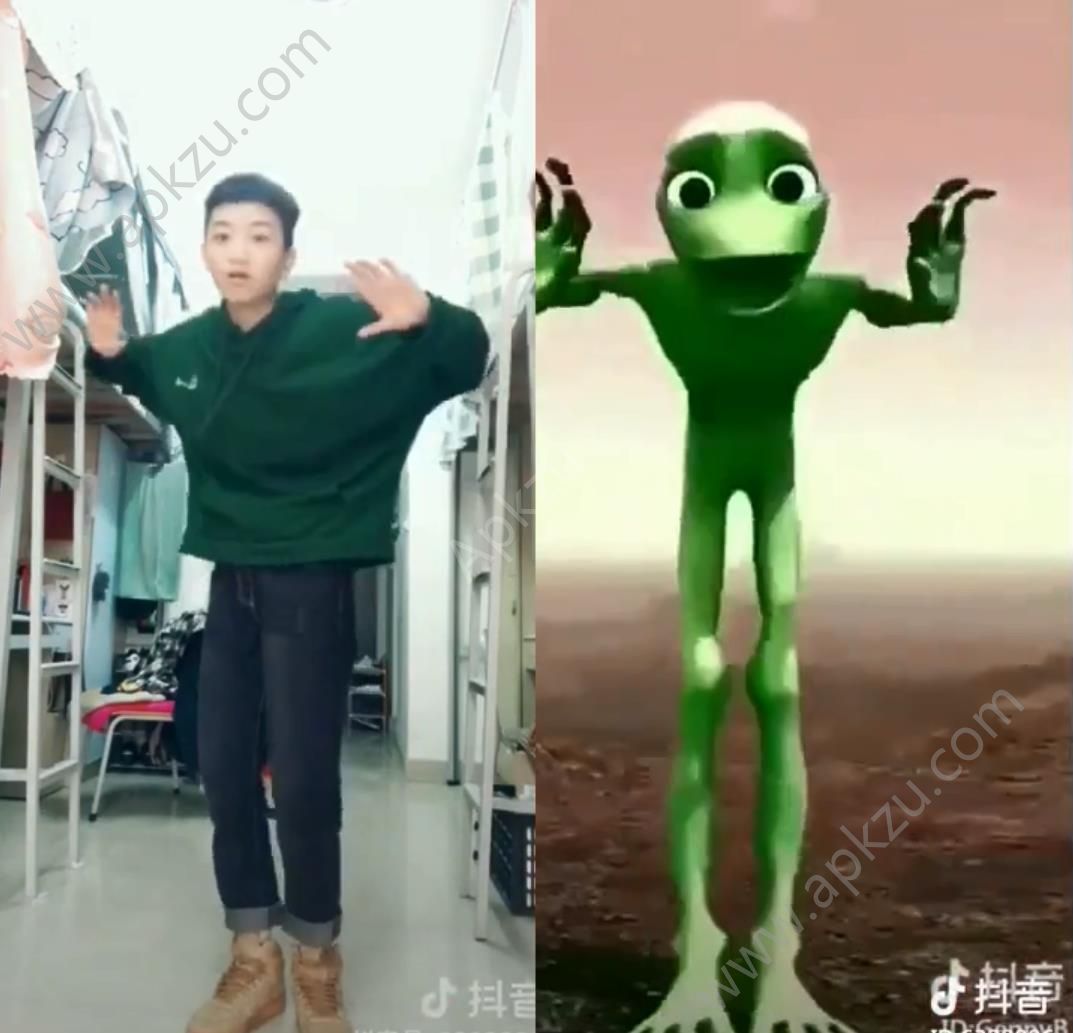 抖音火星人扭起来和青蛙尬舞视频图片2