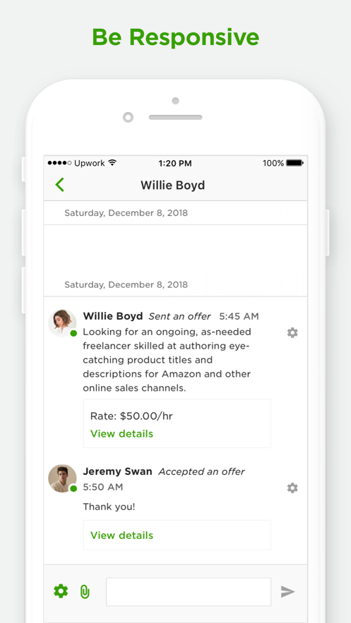 Upwork for Freelancers app图2