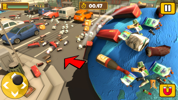 大垃圾滚球粉碎3D游戏图4