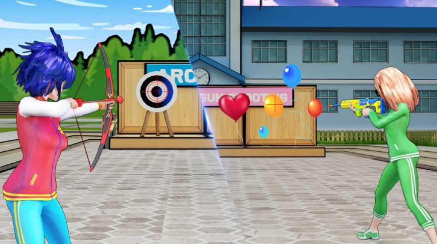 动漫女孩夏季运动会游戏图2