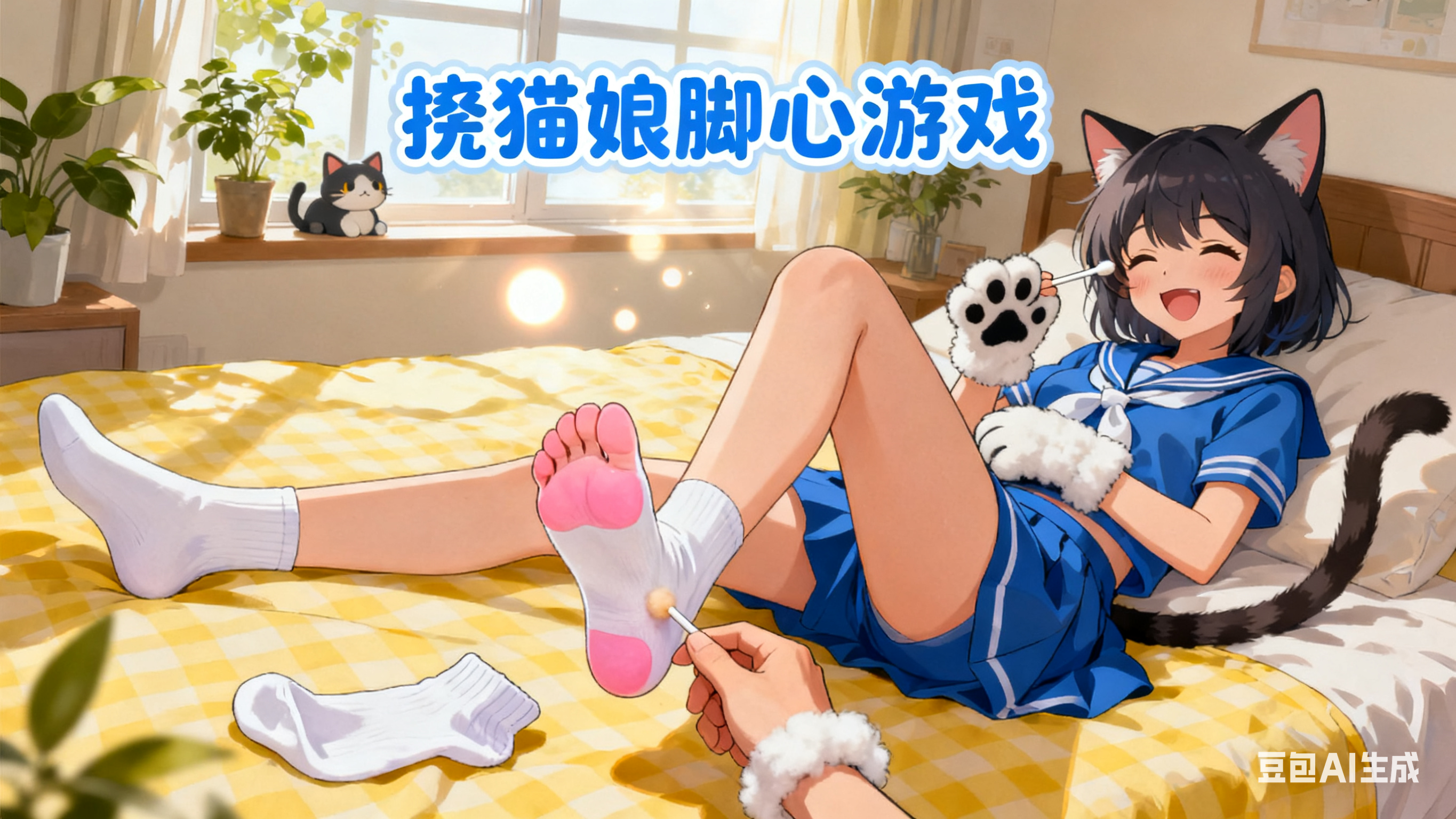 挠猫娘脚心游戏