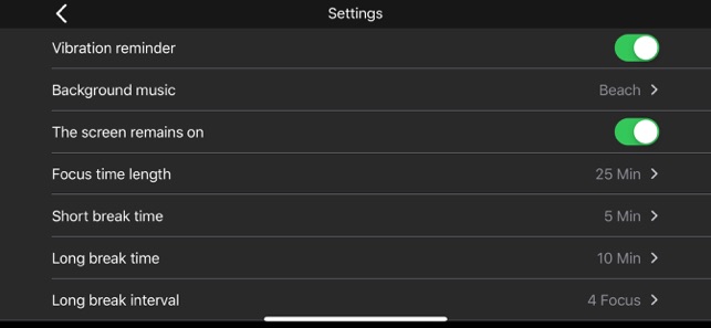 一个黑色全屏的计时器app图4