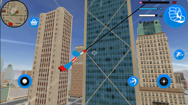 美国队长绳索火柴人游戏安卓版  v1.0图2