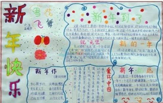 5年级元旦联欢会海报宣传语50字图3