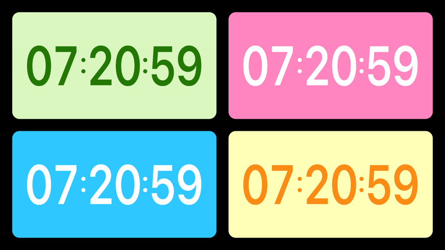 桌面时钟 - 翻页全屏时间显示app下载  v2.6.3图2