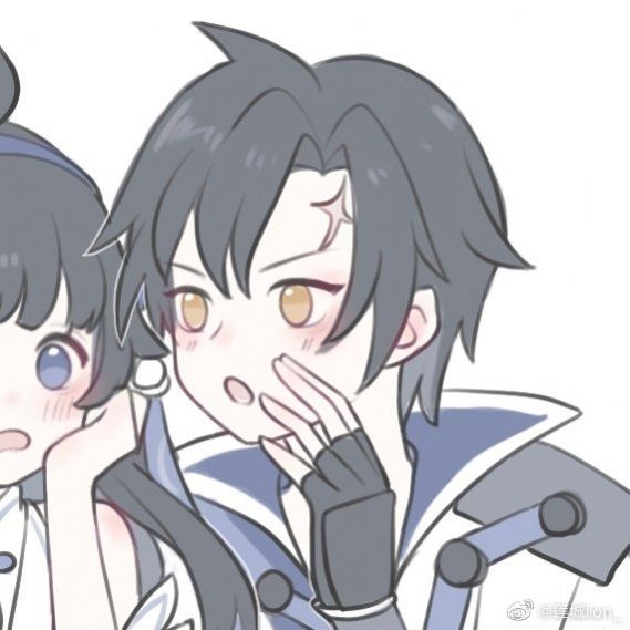 西施曜情侣头像接头图2