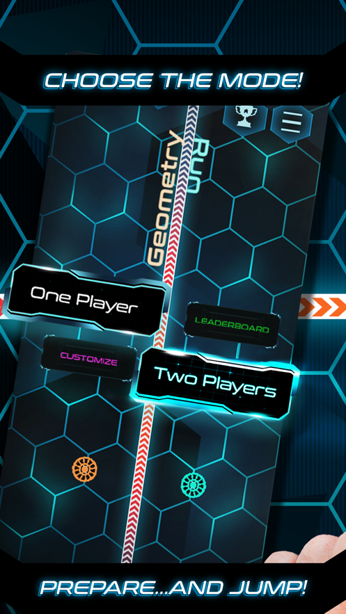 太空几何霓虹灯挑战赛游戏图1