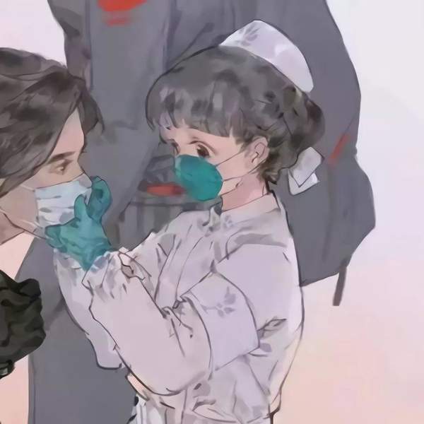 抖音最火的口罩情侣头像图5