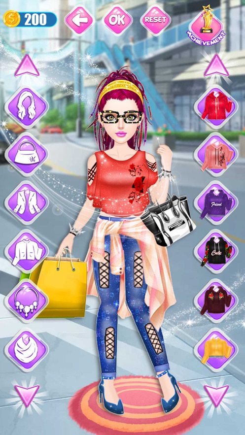 丰富女孩打扮时尚游戏图2