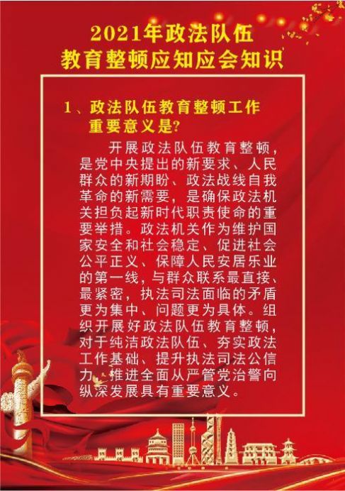 2021年全国政法队伍教育整顿试题图2