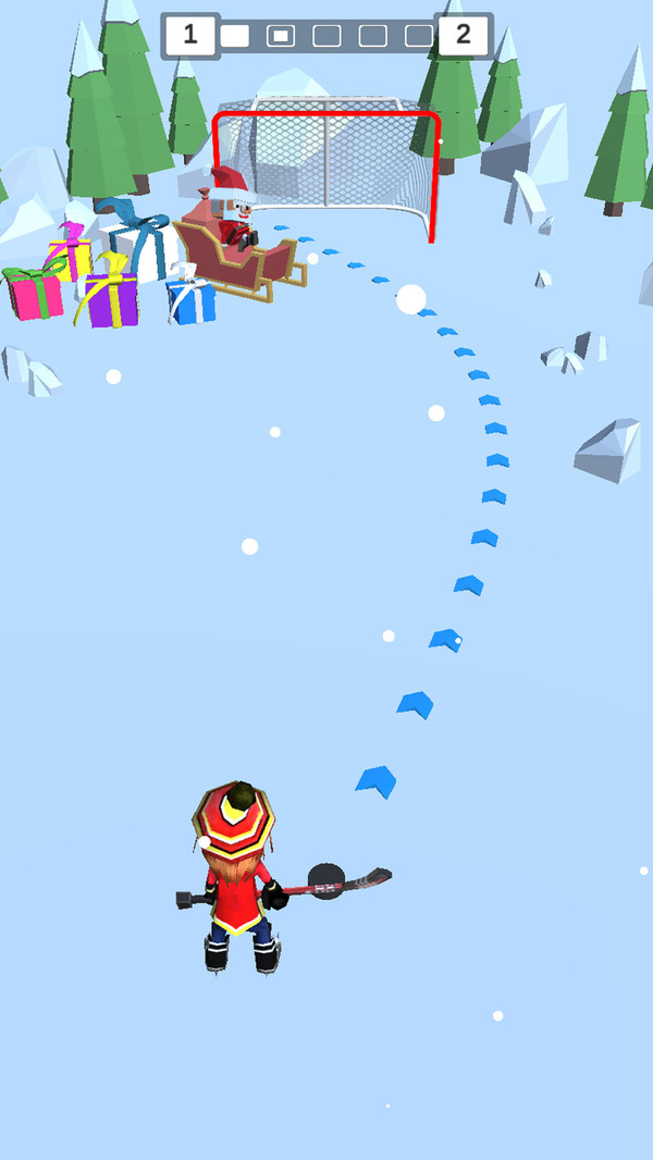 欢乐雪地竞速冰球大作战游戏图3