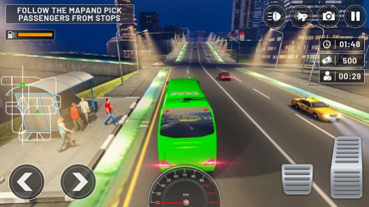 美国教练巴士模拟器2021游戏中文手机版  v1.0图4