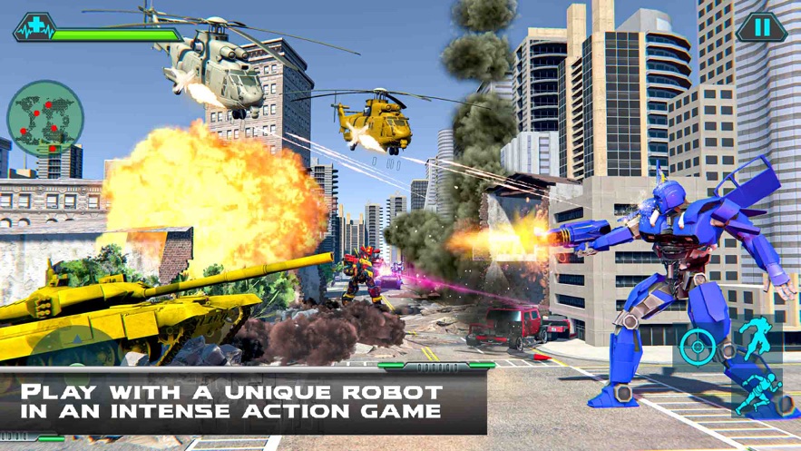 直升机变换坦克战争游戏图3