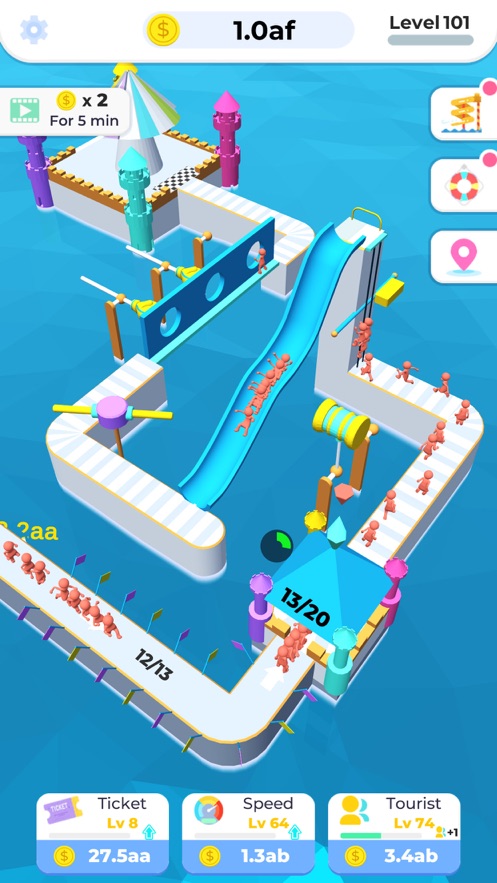 模拟水上闯关游戏图2