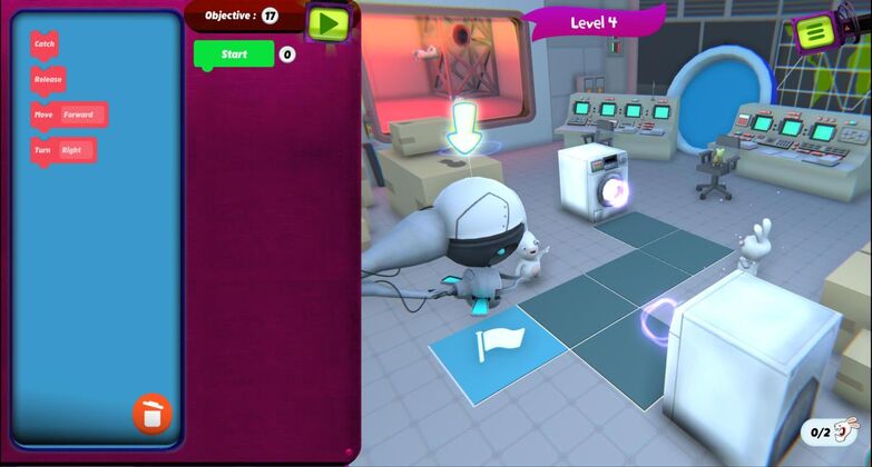 疯狂兔子编程学院安卓游戏免费版（rabbids coding）  v1.0图1