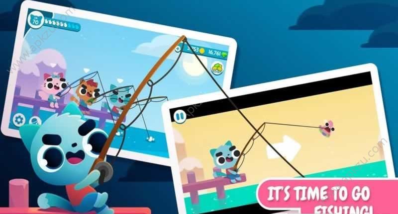 喵咪钓鱼游戏图1