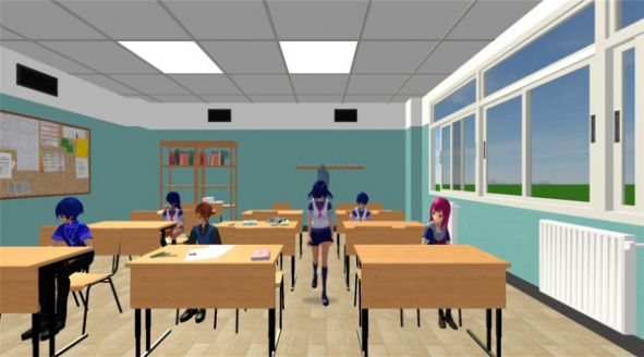 樱坂校园模拟器汉化版无广告  v1.0图2