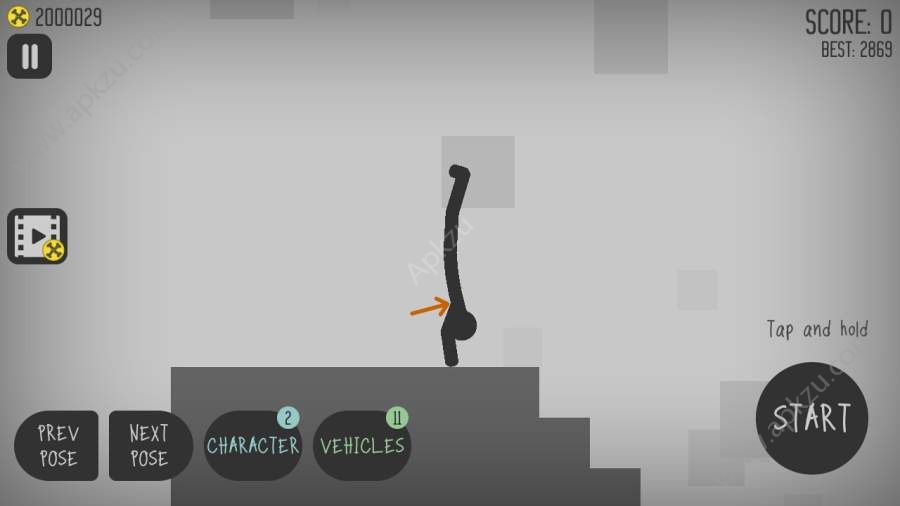 弄死火柴人中文金币安卓版（Stickman Dismounting）  v1.4图1