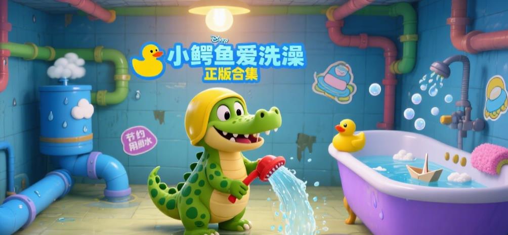 小鳄鱼爱洗澡正版合集