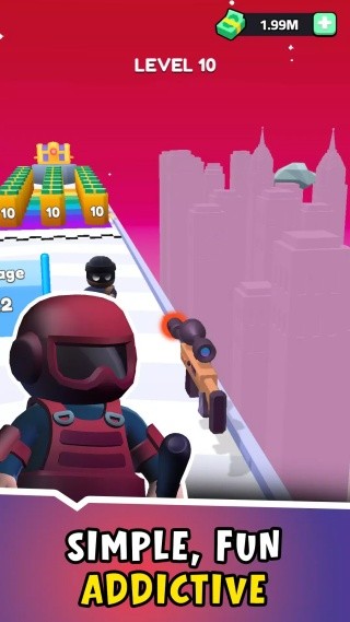 枪炮追击枪手3D图3