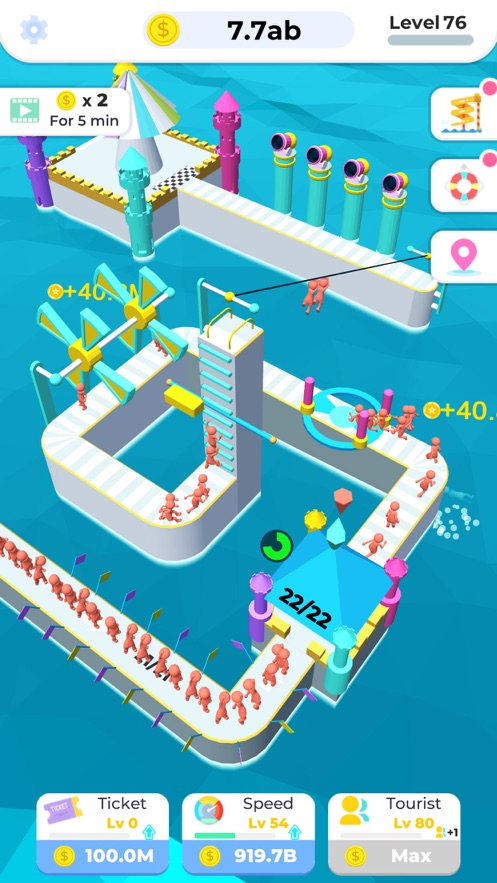 模拟水上闯关游戏图1