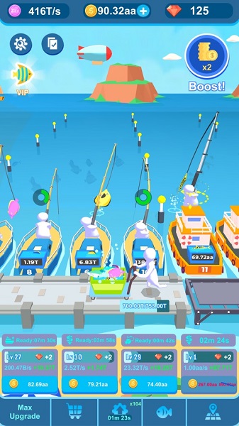 空转钓鱼者游戏安卓中文版（Idle Angler）  v1.0图2