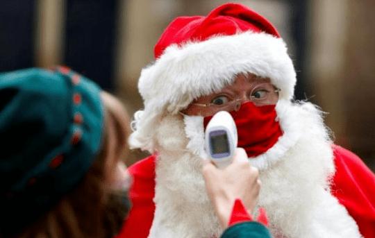 今年因为疫情的关系欧洲的圣诞老人没办法赶过来了请大家用亚洲的表情包图2