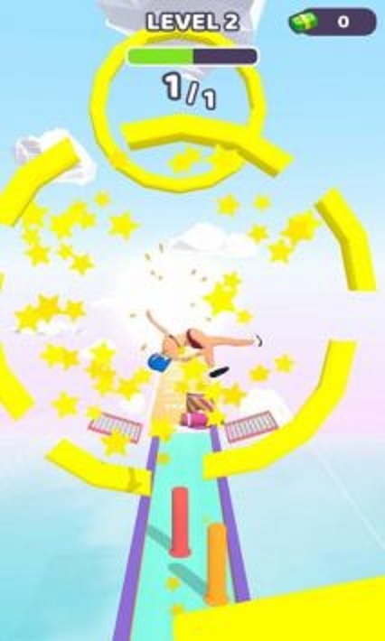 疯狂的蹦床中文版游戏下载（Trampoline Madness）  v0.1图1