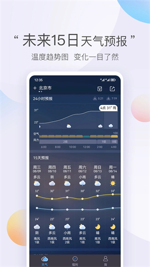 墨迹天气极速版图2
