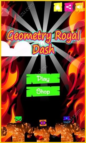 黑色火焰几何波折游戏下载安卓安  v1.0图2