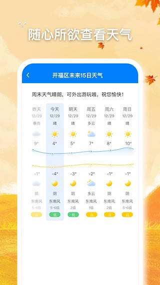 无忧天气最新版图1