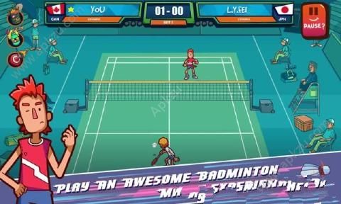 超级羽毛球手金币中文安卓版（SuperStickBadminton）  v1.0.2图1