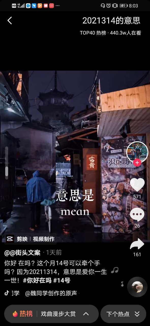 2021314意思是爱你一生一世图片图3