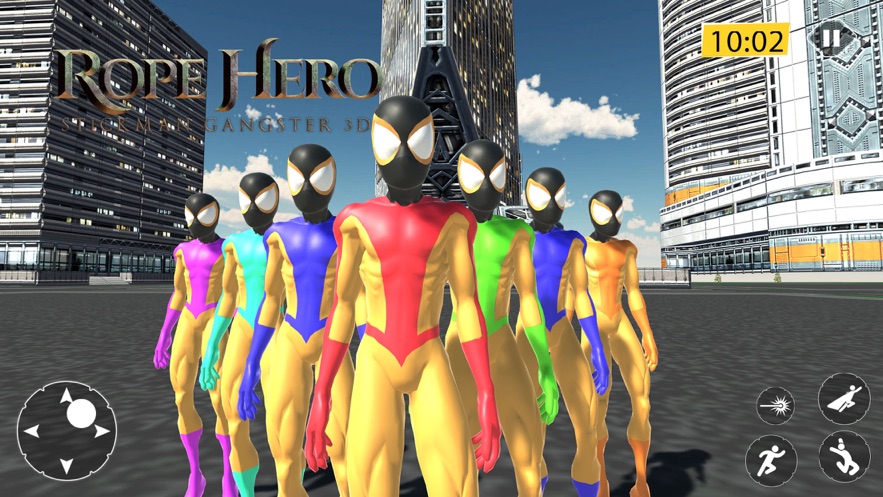 绳索英雄火柴人黑帮3D生命安卓版  v1.0图1