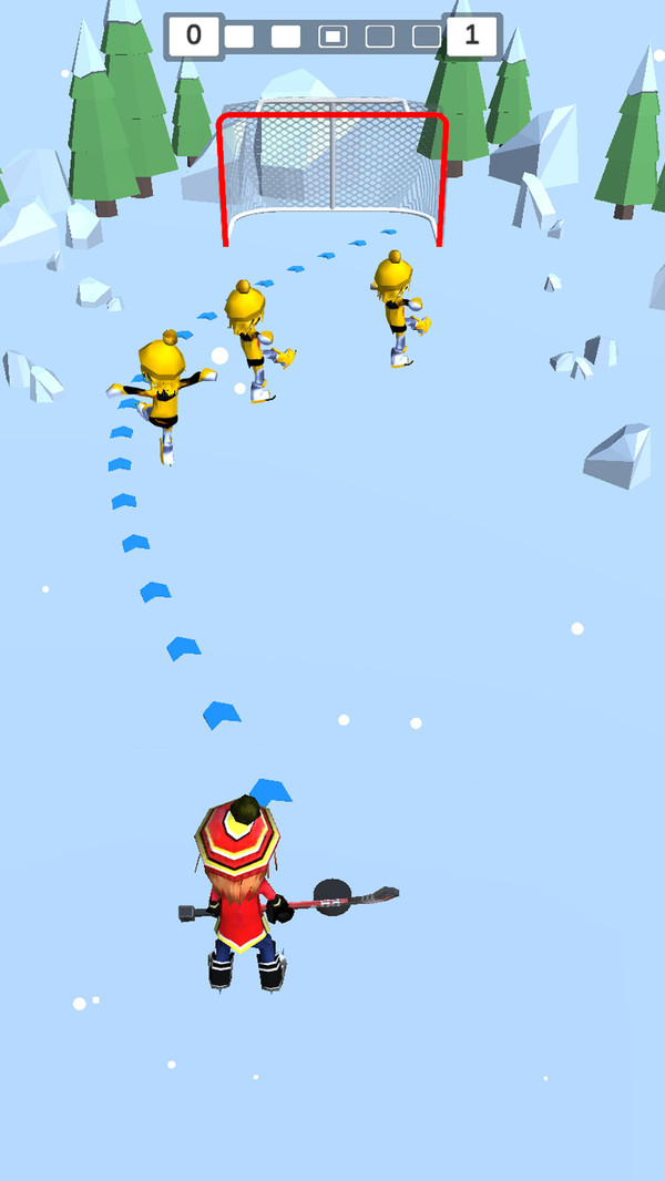 欢乐雪地竞速冰球大作战游戏图2